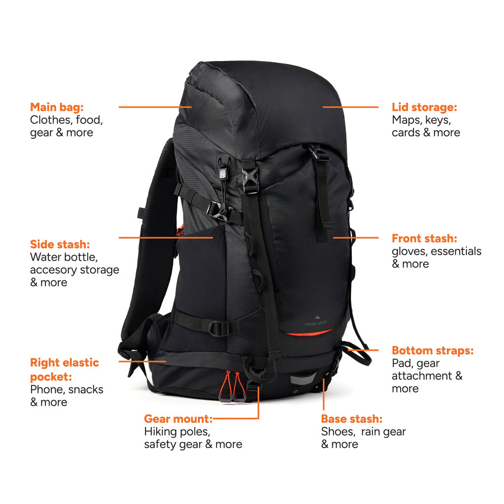 Sac à dos 33L en RCS Nordic Drift Trail
