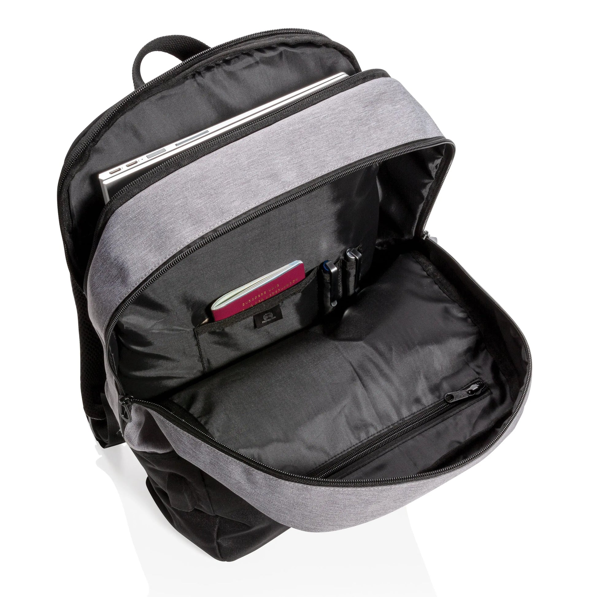 Sac à dos ordinateur 15,6" avec USB et anti RFID sacadospremium