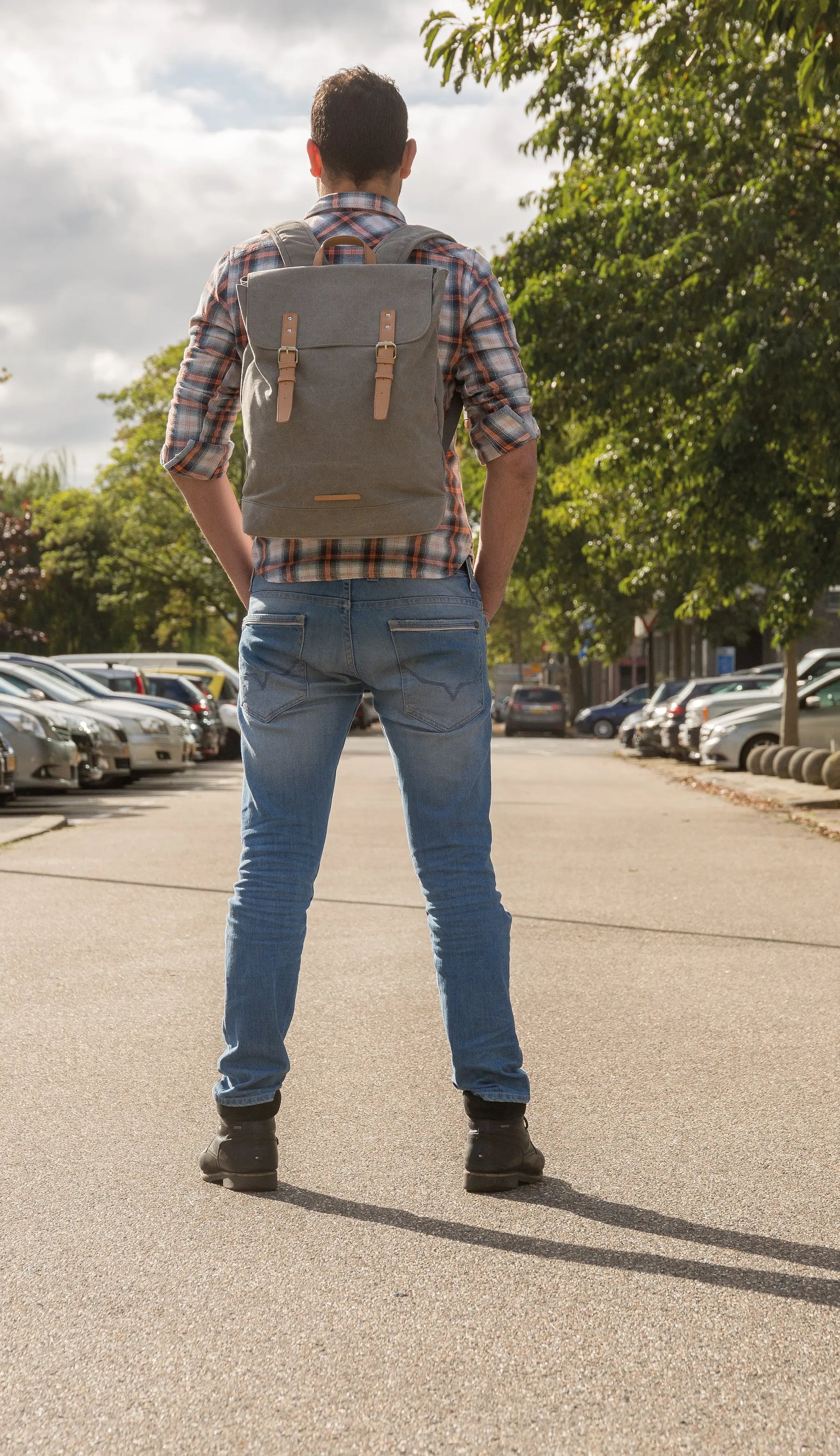 Sac à dos ordinateur en toile sacadospremium