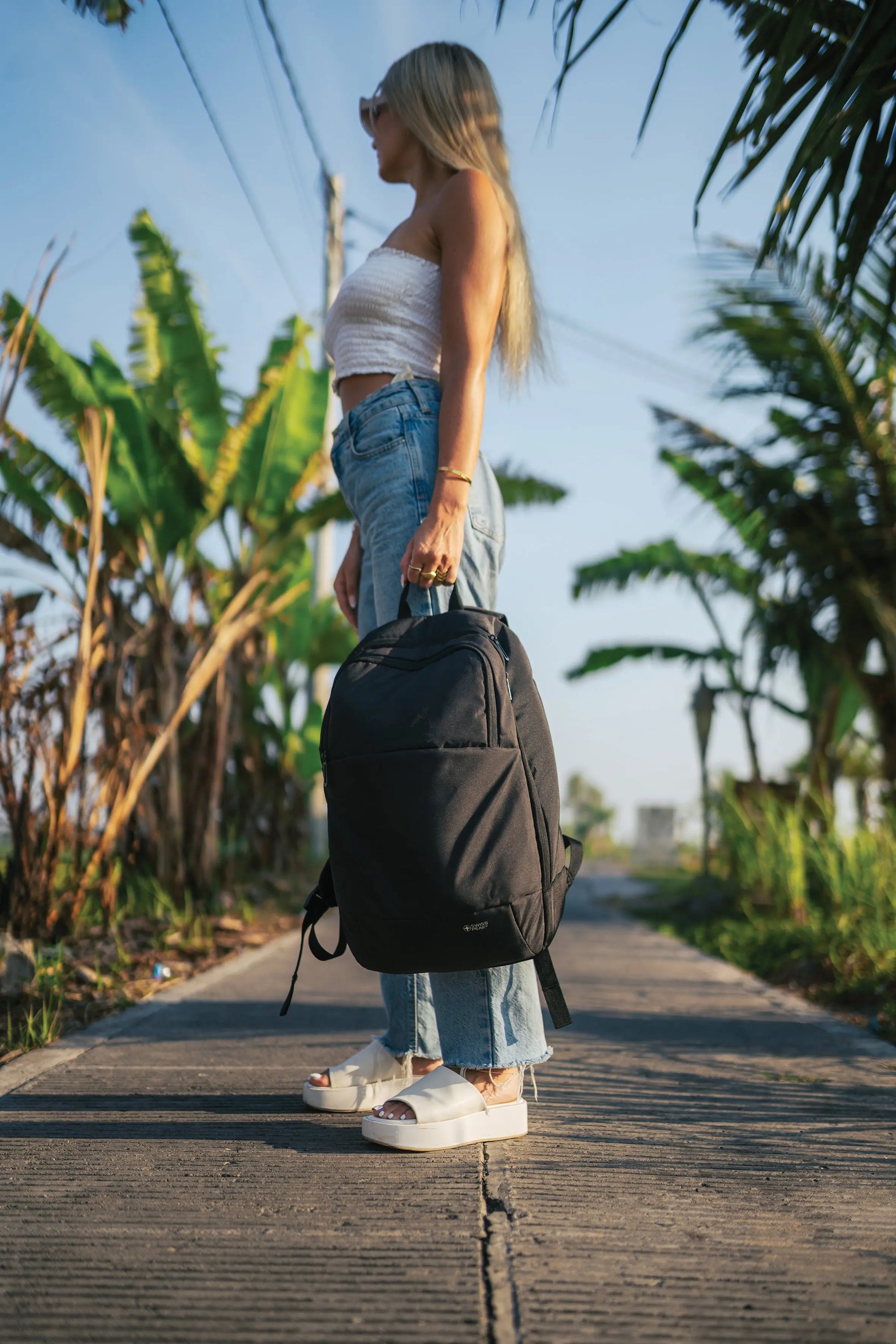 Sac à dos moderne pour ordinateur 15,6" Swiss Peak AWARE™ sacadospremium